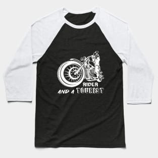 Biker and Tourist Baseball T-Shirt